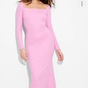 Wild Fable Butterbliss Pink Long Sleeve Dress